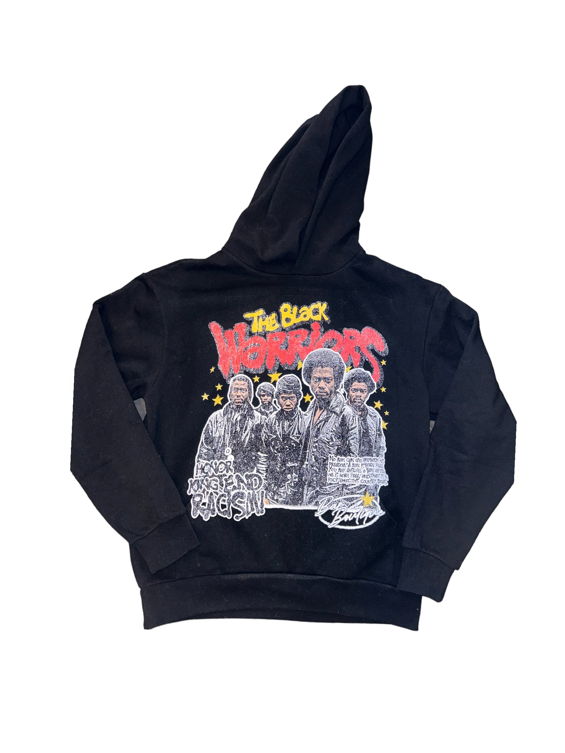 Black best sale warriors hoodie